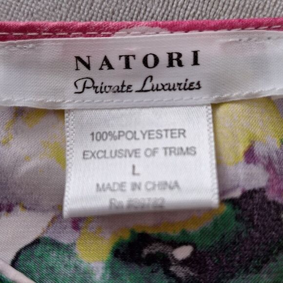 NWOT Natori Floral Multicolor Caftain PJ - Picture 8 of 8